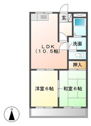 ダイヤマンションＡ棟の物件間取画像